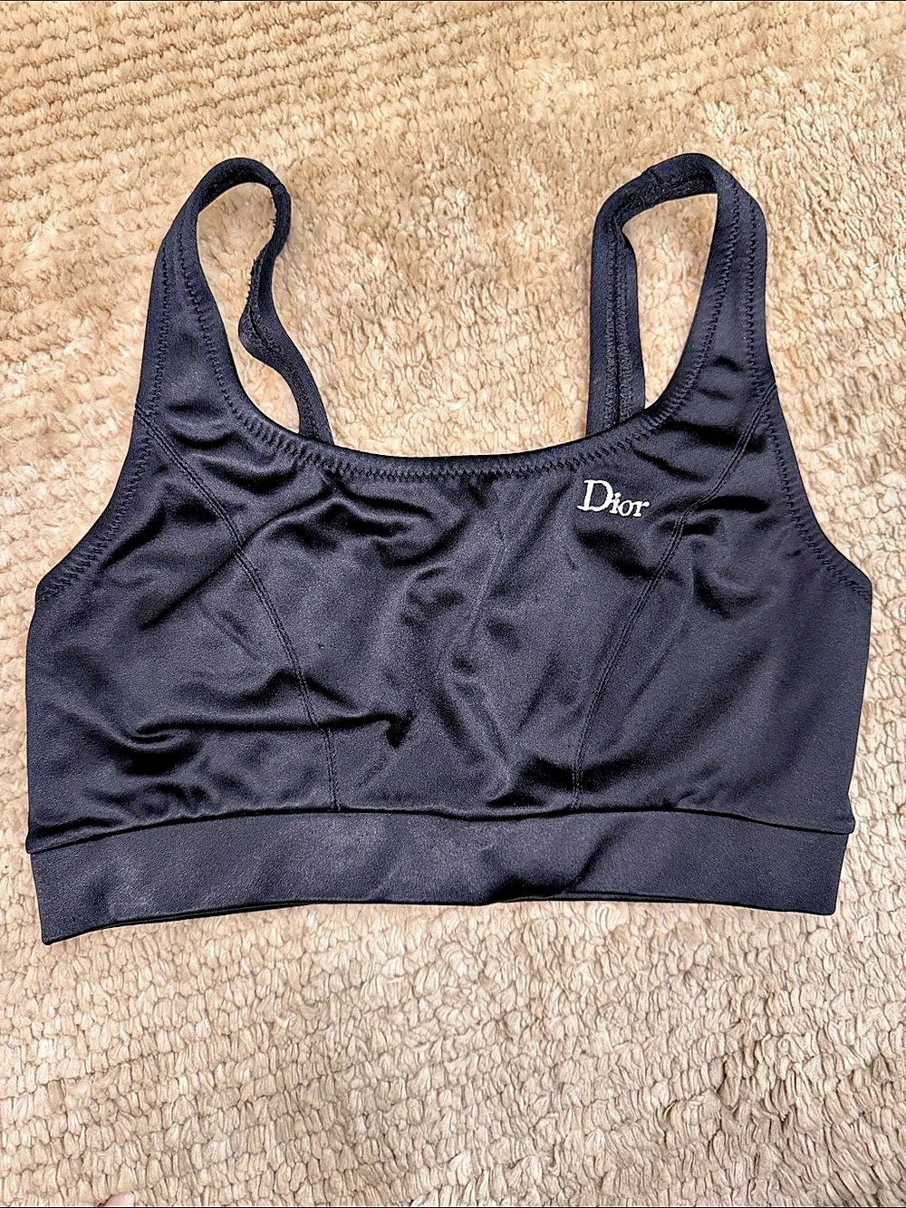 Dior Black Crop Top Size 10